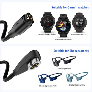 2 in 1 USB a 4-Pin 2-Pin manyetik Port veri kablosu tip c erkek hızlı şarj tel Shokz kulaklık Garmin için uygun izle - Product Image 5