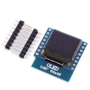 0,66-Zoll-OLED-Anzeigemodul für WEMOS D1 MINI ESP32-Modul Arduino AVR STM32 64x48 0,66 "LCD-Bildschirm IIC I2C OLED - Product Image 1