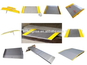 Nivelador de muelle de carga móvil Rampa de carga y descarga de contenedores Rampa de montacargas de placa de muelle de aluminio