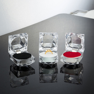 水晶亚克力戒指盒透明小饰品展示圆形戒指盒热卖透明戒指盒 - Product Image 2