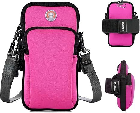 Rosa con correa de crossbody y gancho