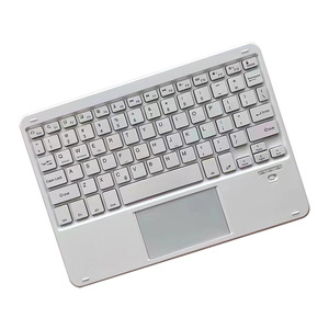 Venta caliente mini portátil inalámbrico Bluetooth touchpad RGB Teclado retroiluminado para PC tableta teléfono inteligente TV - Product Image 1