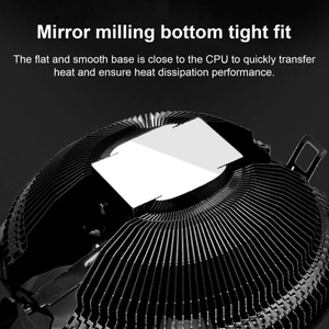 COOLMOON CPU Cooler Computadora de escritorio Cambio de color automático Ventilador de refrigeración silencioso multiplataforma - Product Image 6