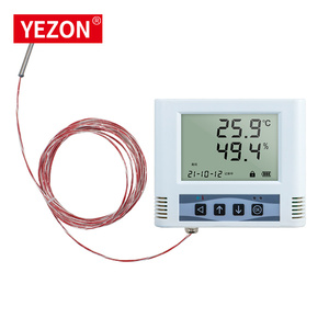 YZ2211 Pantalla LCD RS485 Sensor de temperatura y humedad Transmisor de tubería de aire Controlador de alarma Laboratorio personalizable OEM