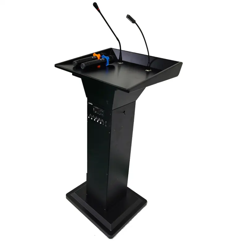 Современный Цифровой Дешевый микрофон с речевым подиумом дизайн деревянная Кафедра деревянная церковная кафедра Подиум с логотипом