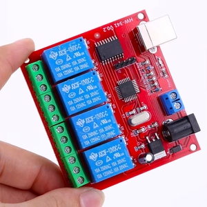 5V 12V 24V USB Relay Control Switch 4 Channel Programmable Computer PC Smart <strong>Controller</strong> - Product Image 6
