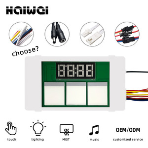 60W 12V 5A Baño iluminado 2 + 1 LED Espejo Sensor táctil 2 botones Control inteligente Tiempo Temperatura Pantalla Bluetooth Interruptor táctil - Product Image 3