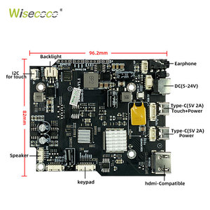 Wisecoco 7 Inch 2000cd/m2 Hign Brightness Screen Industrial Control <strong>Display</strong> Solution <strong>I2c</strong> <strong>Interface</strong> 1080p <strong>Lcd</strong> Module - Product Image 4