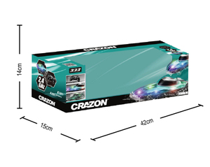 2.4Ghz高速RC船リモコンレーシングボートおもちゃ子供用大人用ライト付きプール用湖用バッテリーパック付き