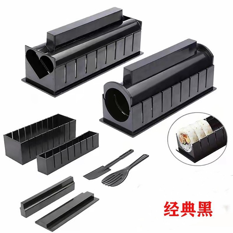 Sushi sans couteau set de 10-noir