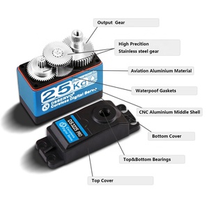 Waterproof DS3225 Pro 25KG Digital Coreless Stainless Steel <strong>Servo</strong> High Speed <strong>Robot</strong> <strong>Servos</strong> for <strong>Arduino</strong> Robotic 1/8 1/10 RC Car