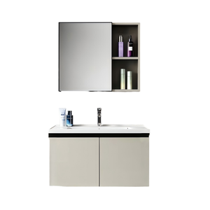 מודרני כיור יחיד vity vity vity אלומיניום קיר רכוב ארון קרמיקה עמיד למים המראה לאמבט לחקלאים - Product Image 2