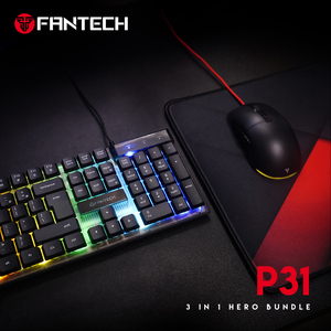 Fantech P31 Hero Wired Gaming Combo <strong>Keyboard</strong> <strong>Mouse</strong> <strong>and</strong> MousePad 7 RGB Lighting 104 Keys <strong>Keyboard</strong> Lightweight Combo for PC Gaming - Product Image 3