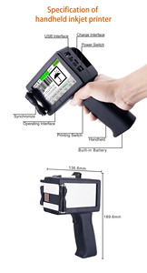 DOCOD G50 TIJ Portable Thermal Batch Expiry Date Inkjet Printer Handheld Inkjet <strong>Code</strong> Solvent <strong>Ink</strong> Printer - Product Image 4