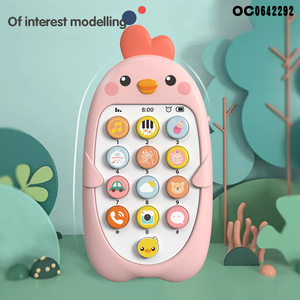 Chicken Teether & 子供向けの教育用携帯電話のおもちゃ軽い音楽とバッテリー駆動の学習機プラスチック製OEMモデル - Product Image 6