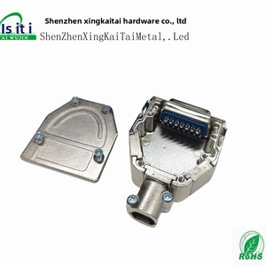 用于网络DB25铁锌合金的D-SUB新型DB15弹簧式金属外壳连接器公母