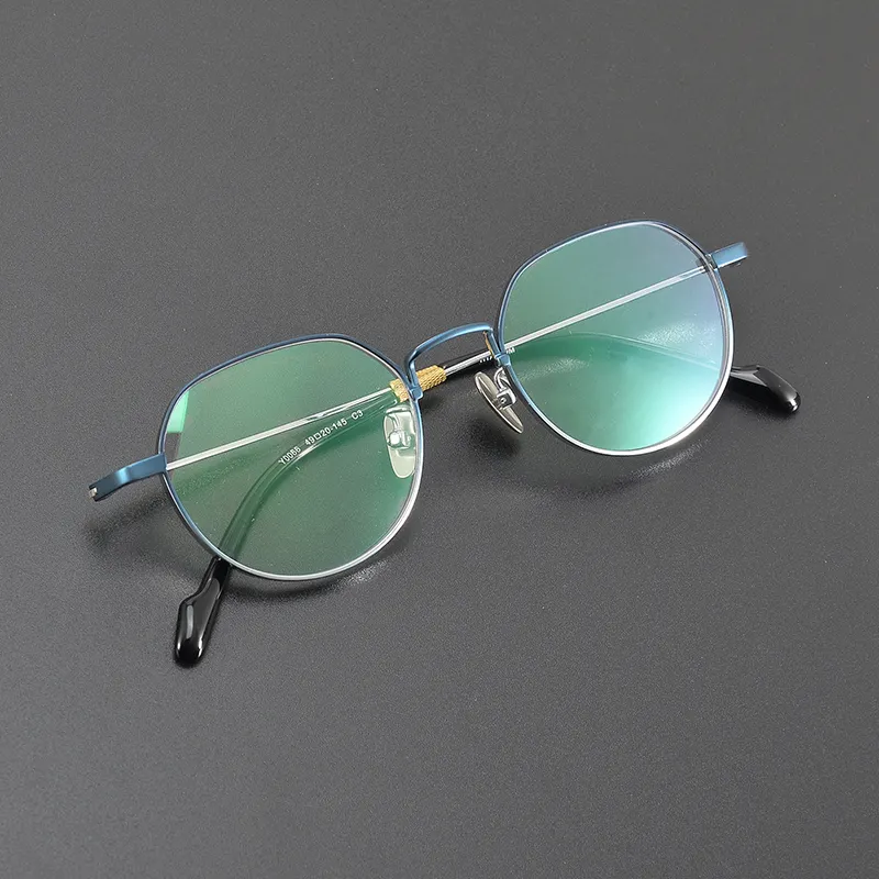 Fabbrica di occhiali Shenzhen all'ingrosso titanio montature ottiche Unisex Business Design classico diamante uomo taglie disponibili