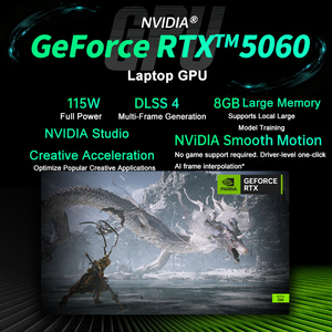 Laptop Gaming 16.1 Inci <span class=keywords><strong>Intel</strong></span> <span class=keywords><strong>Core</strong></span> <span class=keywords><strong>I7</strong></span> Generasi ke-13 13620H 4.9Ghz 10 <span class=keywords><strong>Core</strong></span> Thunderbolt 4 RTX 5060 8G WIFI 6E dengan Kartu Grafis - Product Image 4