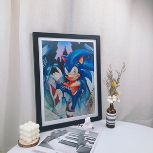 不同风格恶魔杀手电锯人3D透镜状翻转动画海报墙壁艺术家居装饰