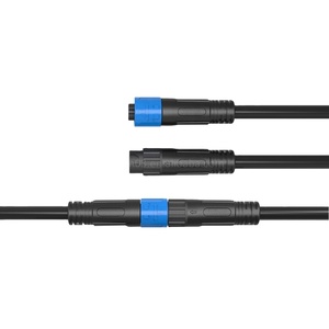 JniconM12クイックコネクトプッシュロック防水IP67ケーブルからLEDライトオスメスプラグソケットパネルマウント用ケーブルコネクタ