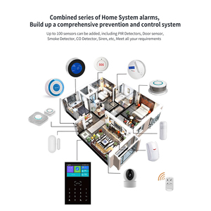 DAYTECH TUYA APP Control Sistema de alarma contra intrusos Pantalla táctil GSM Sistema de alarma antirrobo 433MHz Seguridad interior del hogar SMS WiFi - Product Image 6