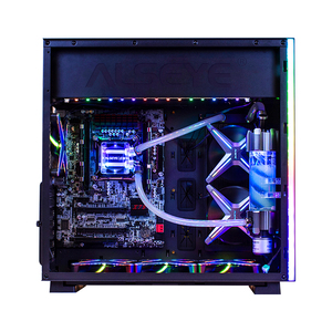 Kit de resfriamento de água para computador, peças de refrigeração líquida diy 240 radiador com 2 peças ventilador de caso