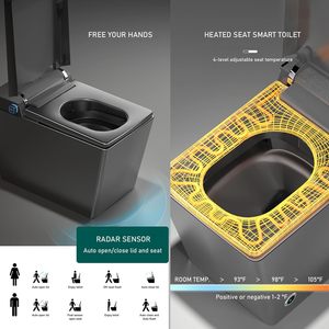 Smart Toilet Electric Bathroom Radar Senso Intelligent <strong>Wc</strong> Commode Toilet Bowl Automatic Smart Toilet