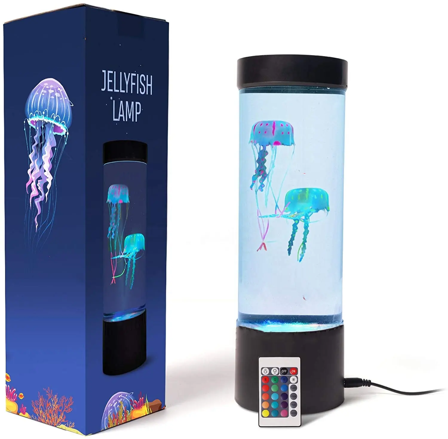 Jellyfish Lava Lamp lampada da tavolo elettrica per serbatoio di meduse con luce che cambia colore regalo per bambini decorazioni per la casa luce d'atmosfera per rilassarsi