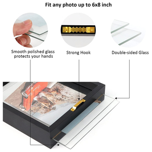 Khung Ảnh Kính Hai Mặt Màu Đen Cho Chị Em, Khung Treo Tường Trang Trí Nhà Cửa Có Bàn Đứng - Product Image 3