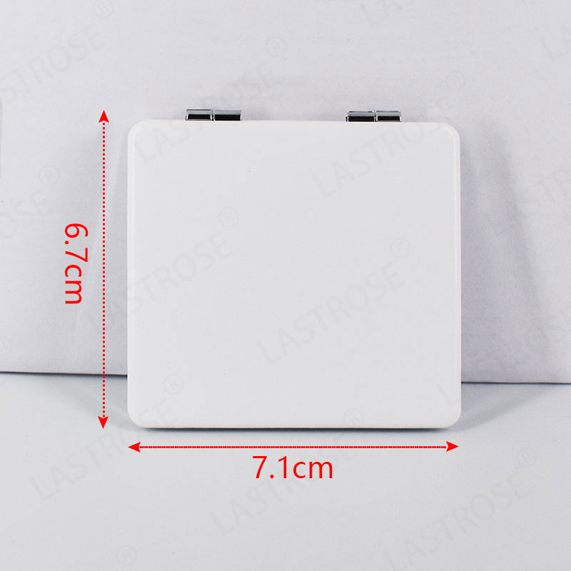 Specchio quadrato bianco 6.7*7.1cm