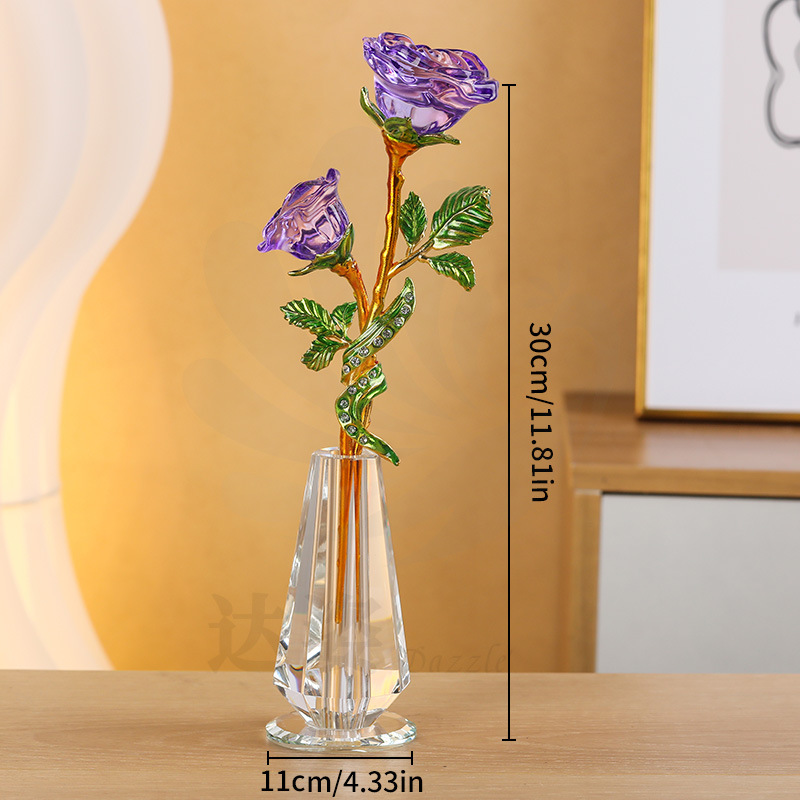 New 2 premium purple roses