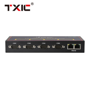 Seriell-Ethernet-Konverter-Server gerät mit 4 Ports (RS232, RS485, RS422) mit industrieller Schalttafel einbau - Product Image 2