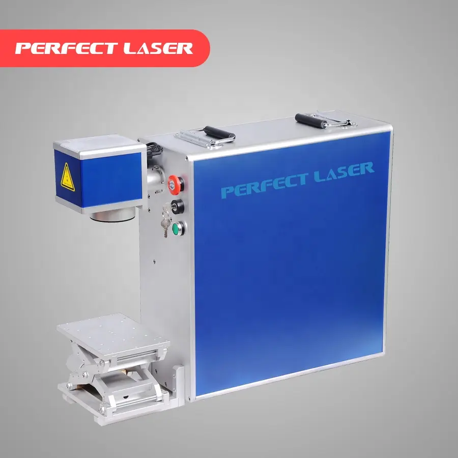 Perfetto Laser in alluminio acciaio inox ferro rame IC occhiali orologi in fibra di colore macchina per marcatura incisione Laser