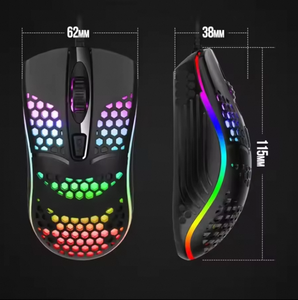 Vendita calda del Mouse USB personalizzato Mech Gaming cavo lungo 1.5M per i giochi per Computer e l'uso da ufficio Desktop - Product Image 4