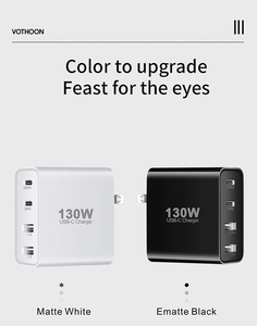 4 in 1 USB C avrupa seyahat adaptörü adaptörü İngiltere AU PD 130W QC3.0 şarj tipi C adaptörleri için İspanya İtalya fransa seyahat - Product Image 4