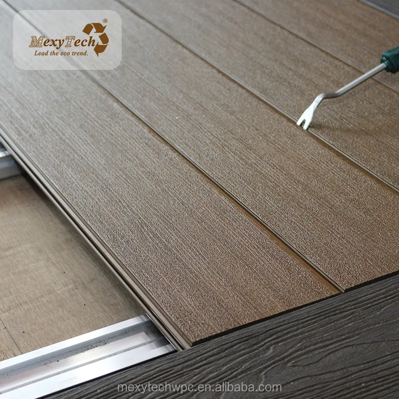 Easy to install   replace Solid decking Co-extrusion Wpc composite Decking boards flooring