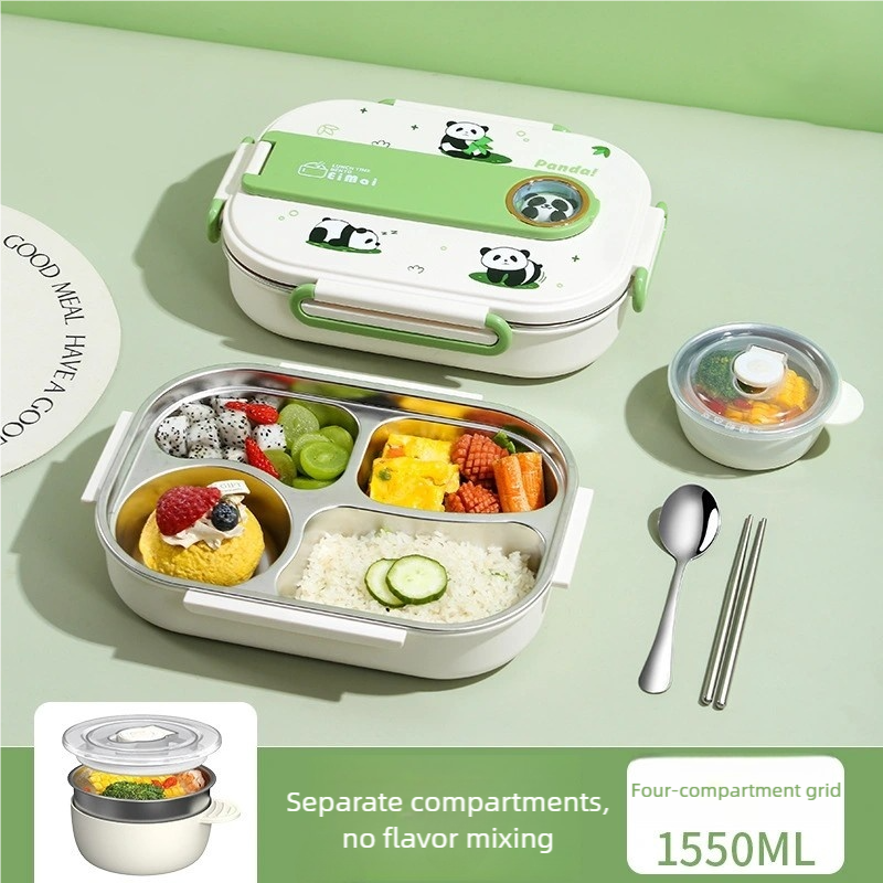 Panda vert à quatre compartiments