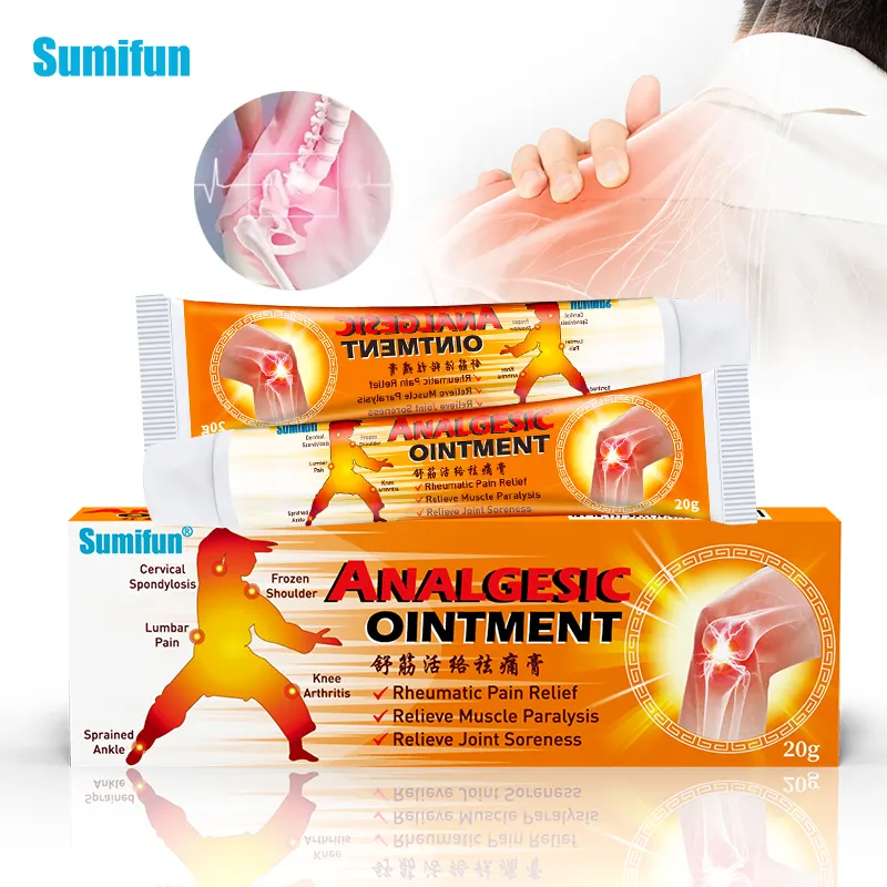 Sumifun Pomada de medicina chinesa 20g, potente e eficiente, alívio de dor muscular, reumatismo, artrite, pomada para dor articular ácida