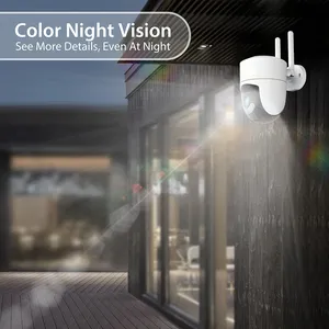 Tuya 8CH 3MP sistema de seguridad WiFi inalámbrico al aire libre IP CCTV Cámara Kit con Color visión nocturna AI detección inalámbrica Nvr Kit - Product Image 5