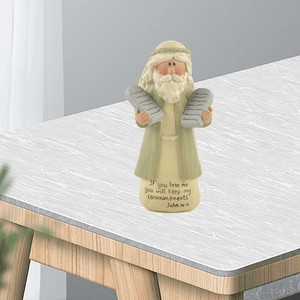 Divine Guidance: Resin Figurine 'IF YOU LOVE ME' MOSES W/COMMANDMENTS- a Testament of Faith and Obedience - Product Image 5