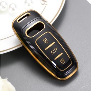 Fabrika altın kenar araba anahtarı kapağı kabuk TPU otomatik anahtar davayı AUDI A3 A4 A4L A6 A6L A7 A8 a8L Q3 Q5 Q5L Q7 - Product Image 6