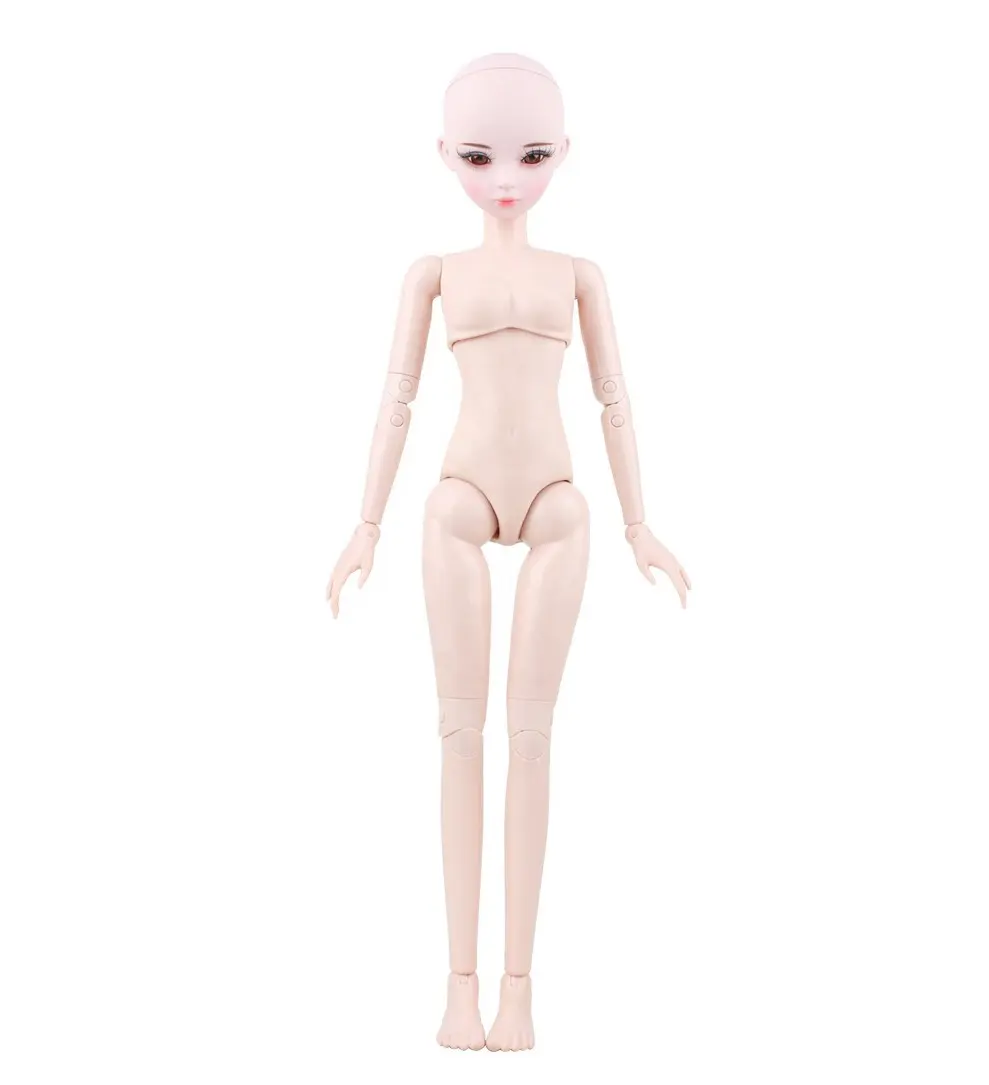 BJD Moda Boneca Conjunto de alta qualidade realista brinquedo macio modelagem de plástico para roupas de casamento vinil para meninas sólido 2023 mais recente 60 cm