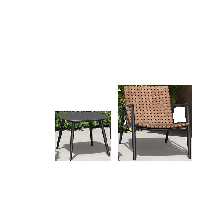 single chair and coffee table