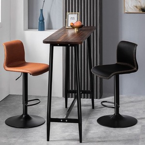 Modern Minimalist ayarlanabilir döner Bar taburesi demir sanat ev için arkalık ile mutfak sayacı & kahve yemek uygulama - Product Image 3
