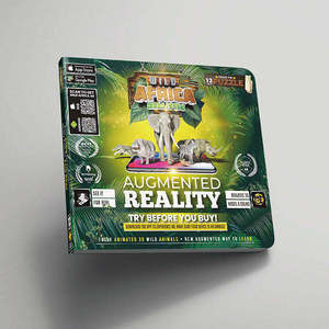 Impresión personalizada creativo nuevo estilo cognitivo juguete animales salvajes rompecabezas tablero educativo libro AR rompecabezas libro - Product Image 5