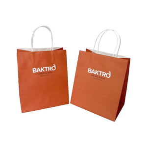 Çevre dostu restoran gıda ambalaj özel baskı bistro götürmek kağıt torba kraft kağıt torba - Product Image 3