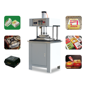 Professioneller Hersteller ZF-450-B Papier-Lebensmittelbox-Formmaschine manuelle halbautomatische Papier-Hamburger-Schachtel-Herstellungsmaschine