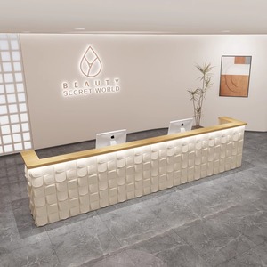 Most Popular <strong>Cash</strong> Register <strong>Counter</strong> Beauty Salon Reception Desk and <strong>Table</strong> Customizable Front <strong>Counter</strong> Desk for Spa - Product Image 2