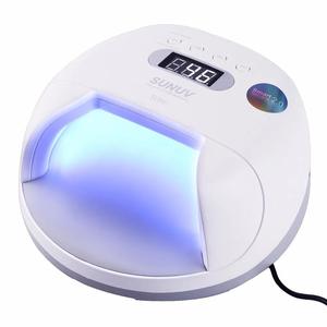 Lámpara de uñas de almacenamiento de energía 48W UV LED Fuente de luz doble Máquina secadora de uñas con memoria de temporizador inteligente y sensor con batería - Product Image 1