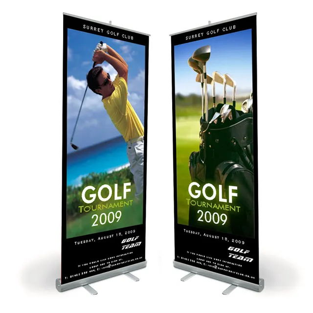 85cmWX200cmH budget retractable roll pull up banner display stand with high quality printing